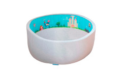 Детский сухой бассейн ROMANA Принцессы ДМФ-МК-02.55.01 без шариков (серый без шариков) Детский сухой бассейн ROMANA Принцессы ДМФ-МК-02.55.01 без шариков (серый без шариков)