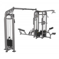 4-х Позиционная мультистанция с блочной рамкой (верхняя тяга - 100, нижняя тяга - 100, трицепс - 70, регулируемая блочная рамка 100x2)